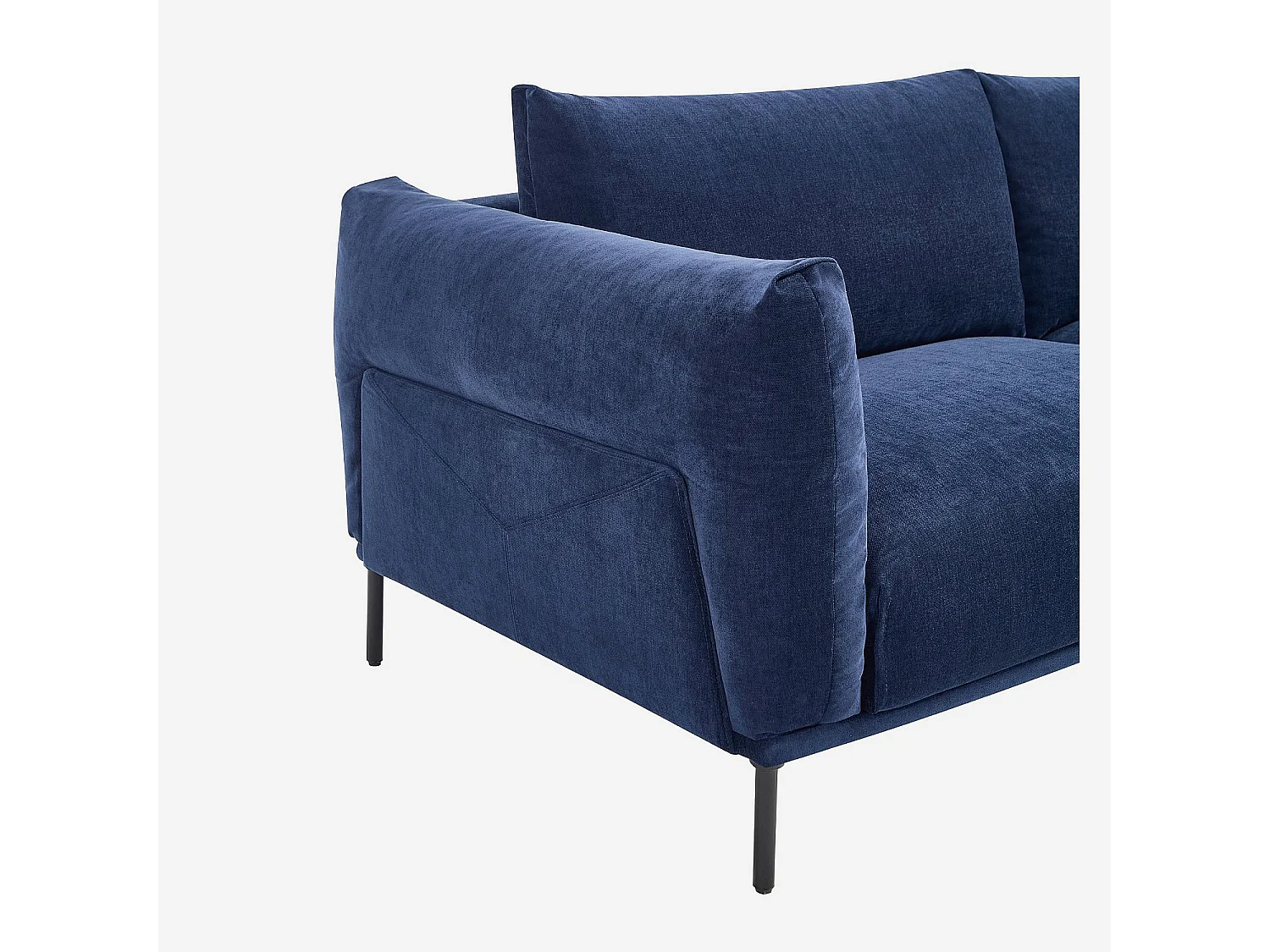 Habitat - Canapé 3 places en tissu - Bleu nuit - Amami