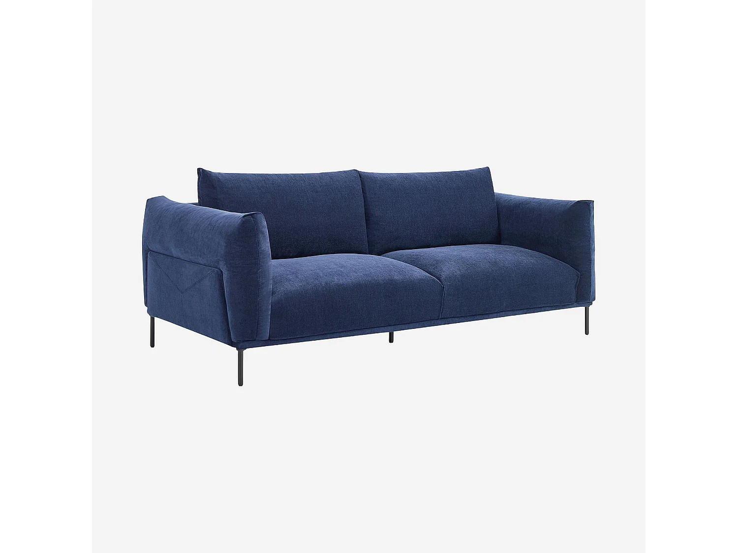 Habitat - Canapé 3 places en tissu - Bleu nuit - Amami