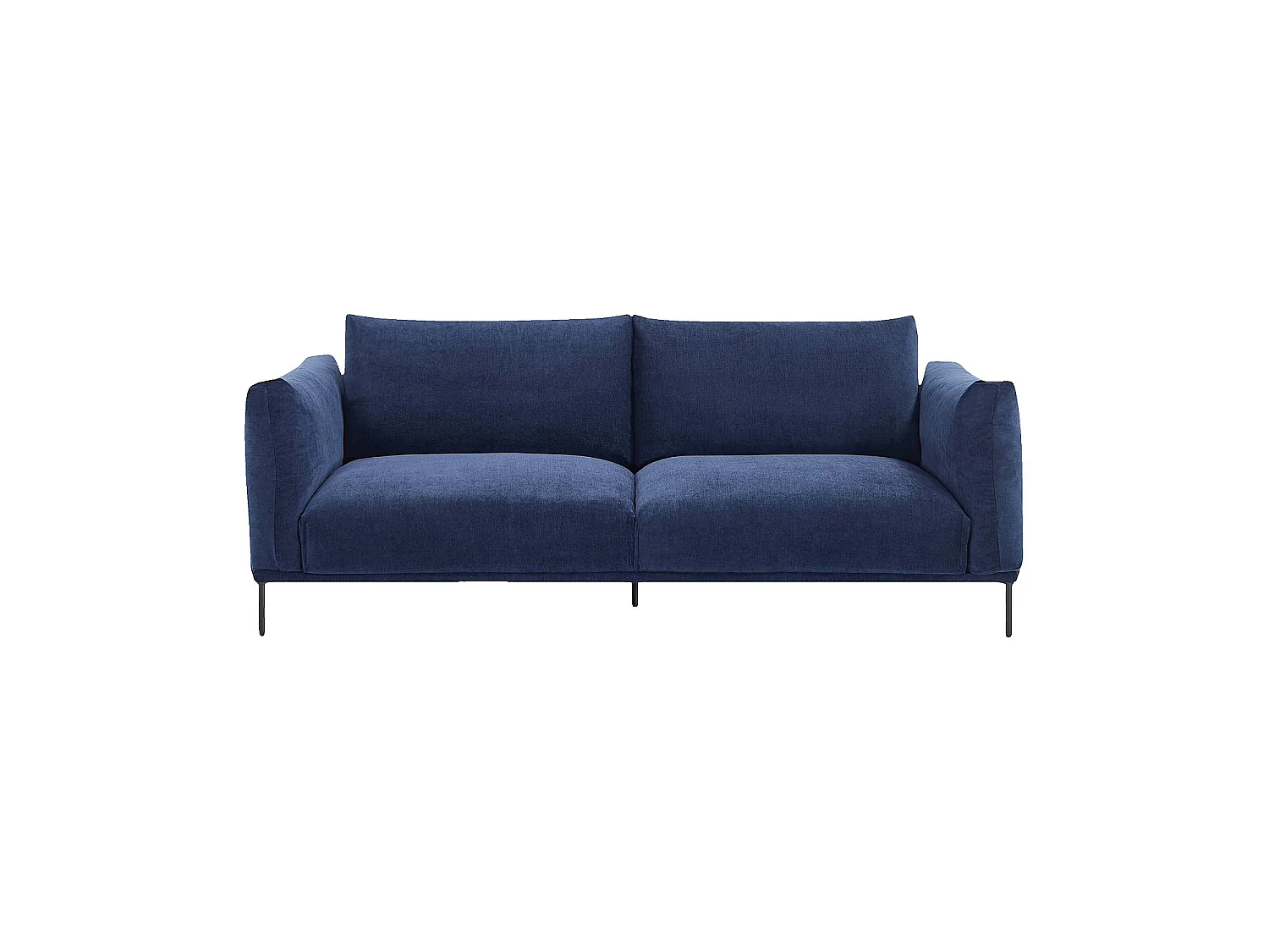 Habitat - Canapé 3 places en tissu garni de plumes - Bleu nuit - Amami