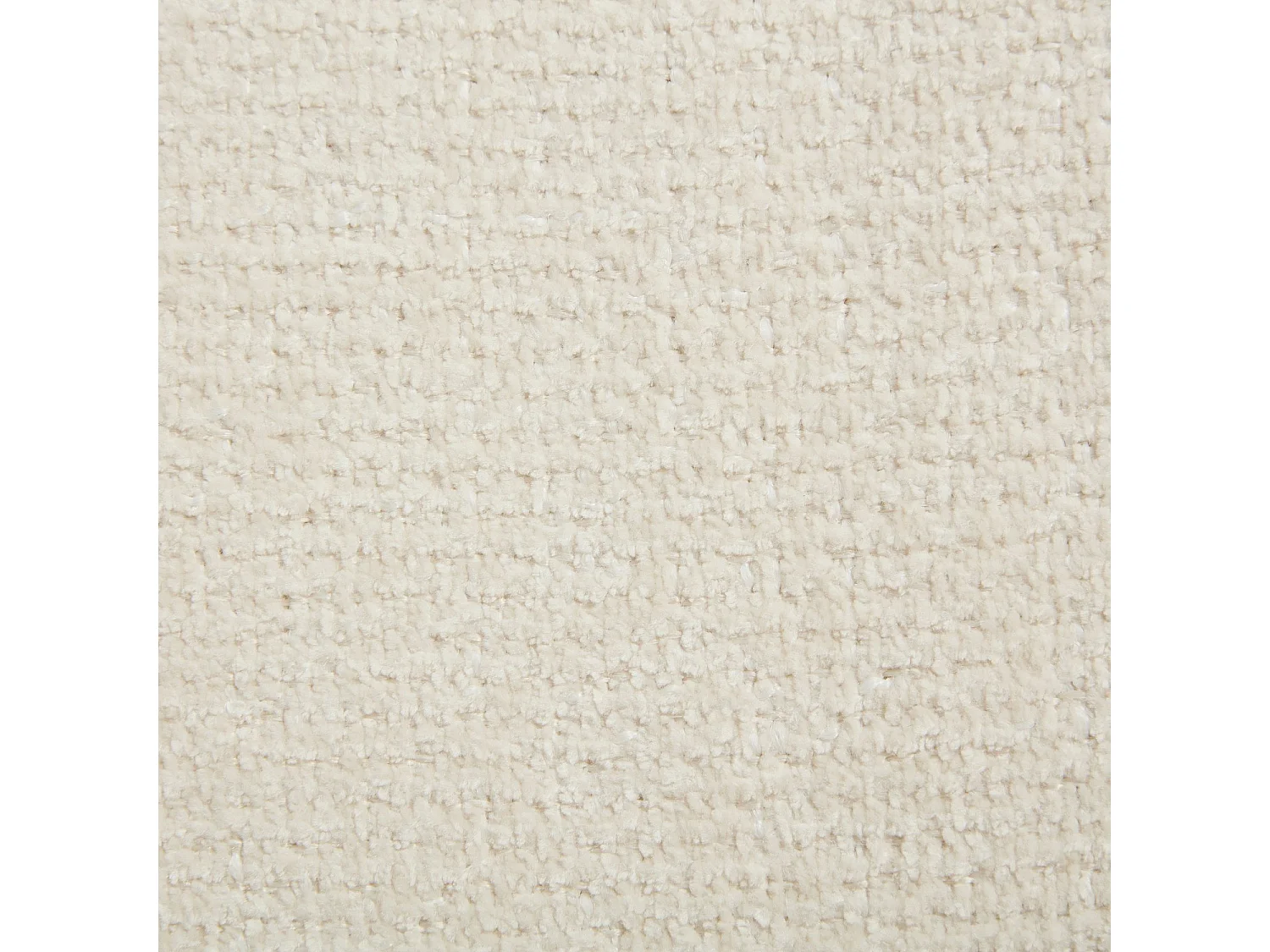 Fauteuil en tissu chenille et métal noir - Ivoire - Design by Adrien Carvès