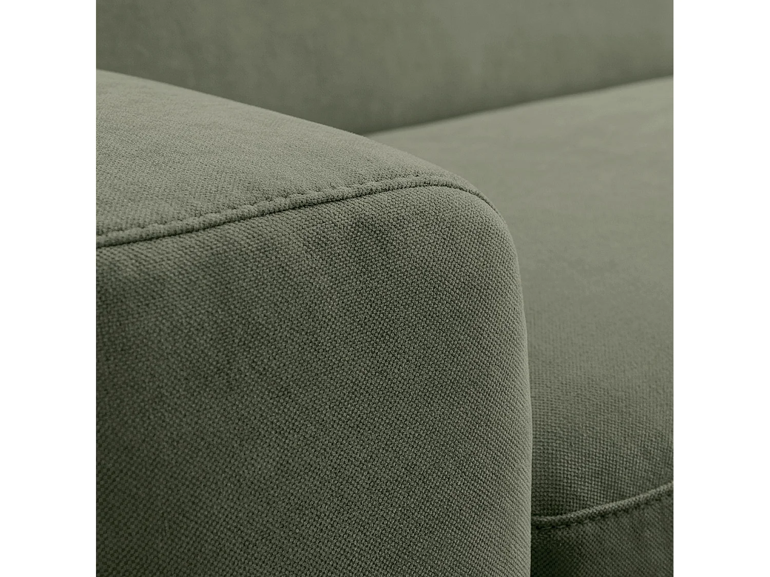 Habitat - Canapé convertible 3 places - Couchage 160 cm - Matelas 16 cm - Tissu Atrani - Vert sapin - Faro