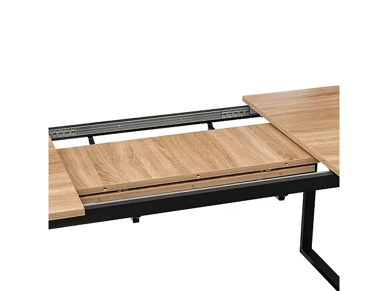 Table à Manger Extensible "Aliaj" 160-240cm Naturel