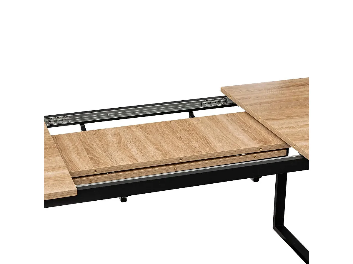 Table à Manger Extensible "Aliaj" 160-240cm Naturel