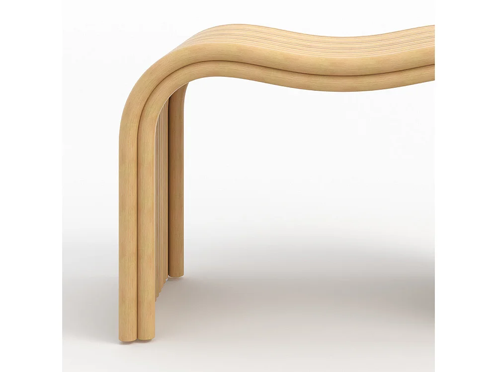 Taburete de ratán natural 68 cm - Wave