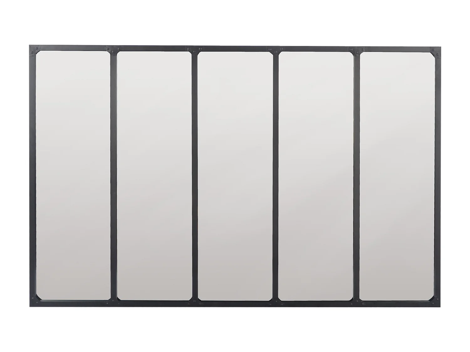 Miroir industriel avec rivets 137x90cm