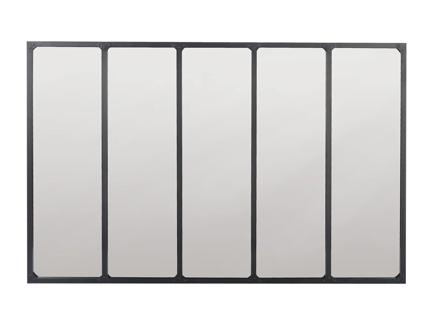 Miroir industriel avec rivets 137x90cm