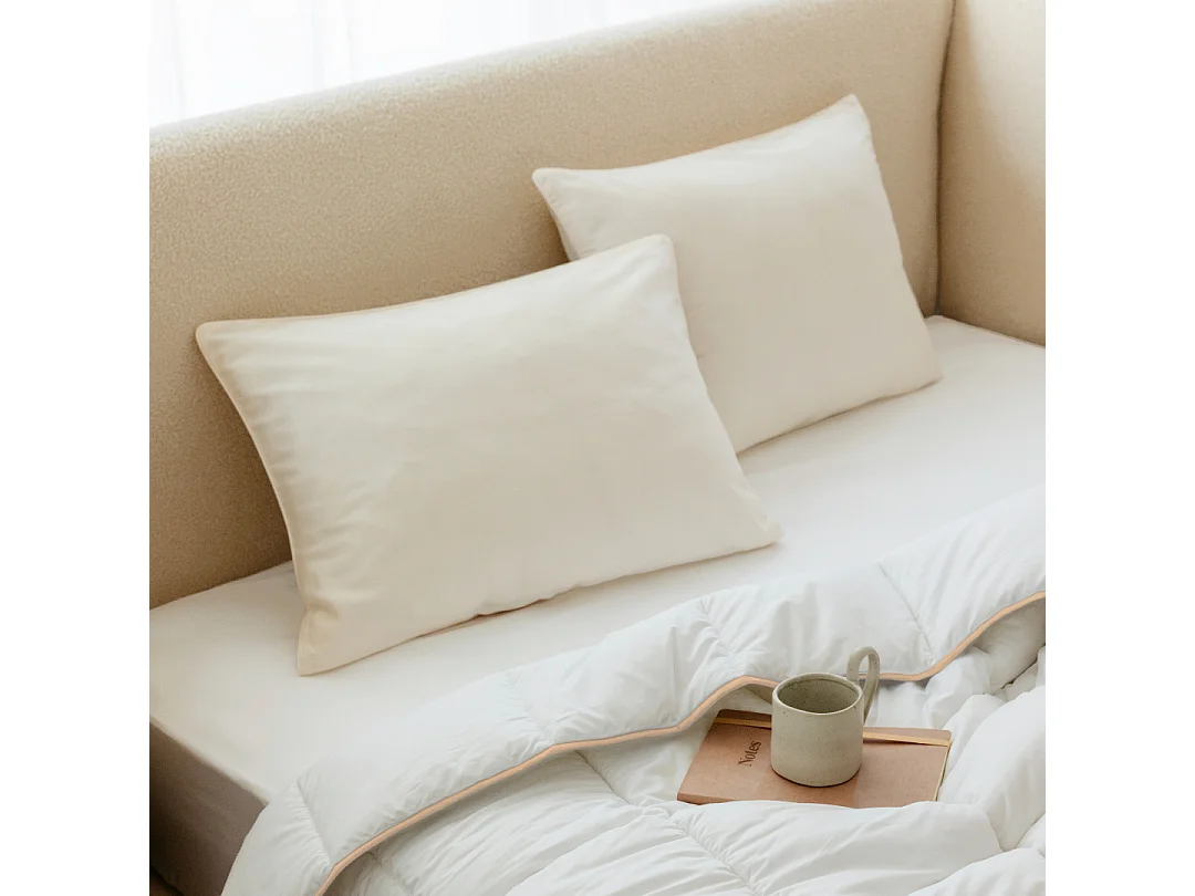 Oreiller doux plume de canard 60x60cm