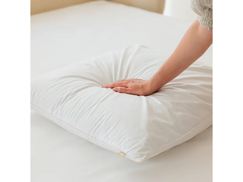 Oreiller doux plume de canard 60x60cm