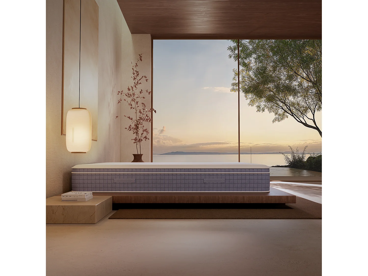 Matelas luxe hybride mémoire de forme 140x190 épais 30cm