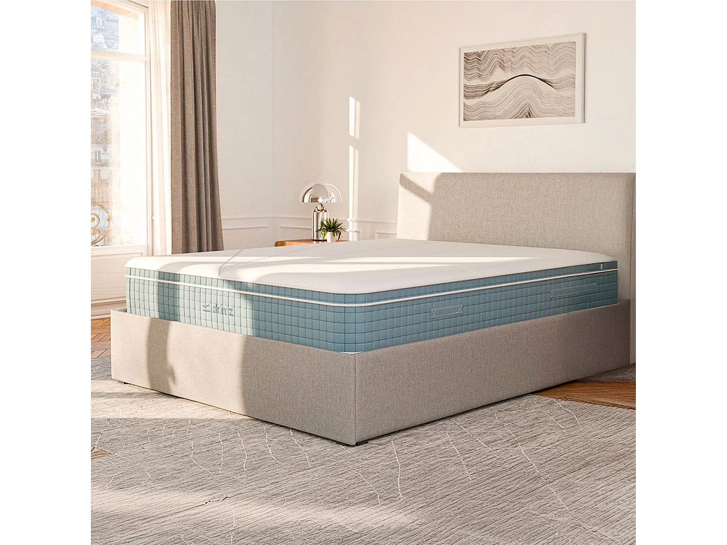 Matelas luxe hybride mémoire de forme 180x200 épais 30cm
