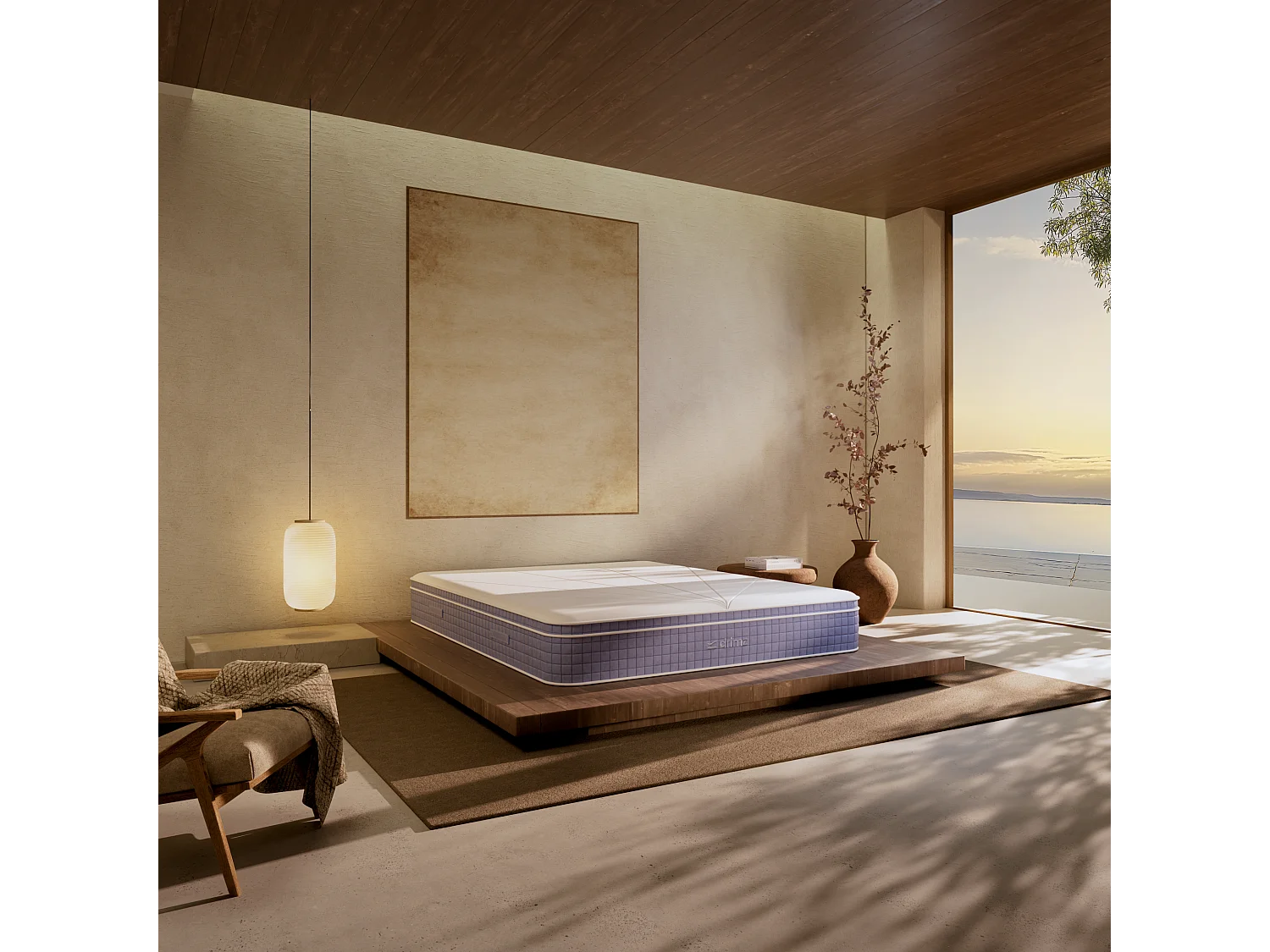 Matela luxe hybride mémoire de forme 180x200 épai 30cm