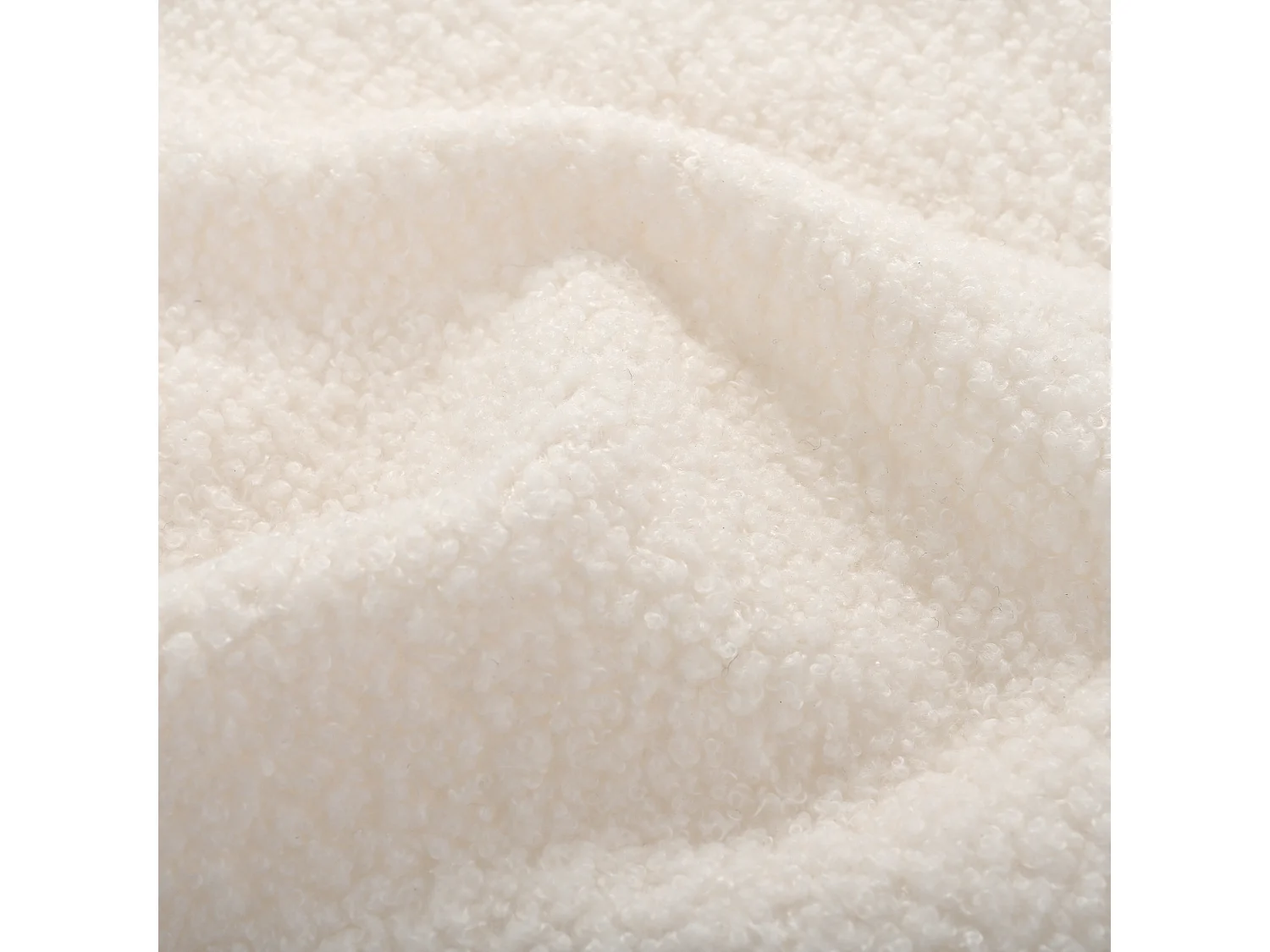 Lot de 4 Chaises en teddy - pieds en métal doré - chaise de coiffeuse - chaise de salle à manger - Beige