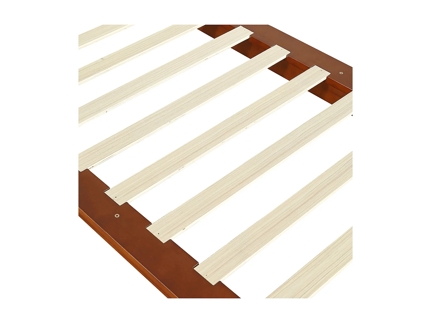 Lit simple 90x200cm - tête de lit rembourrée amovible - bois massif + éponge + contreplaqué - Brun (matelas non inclus)