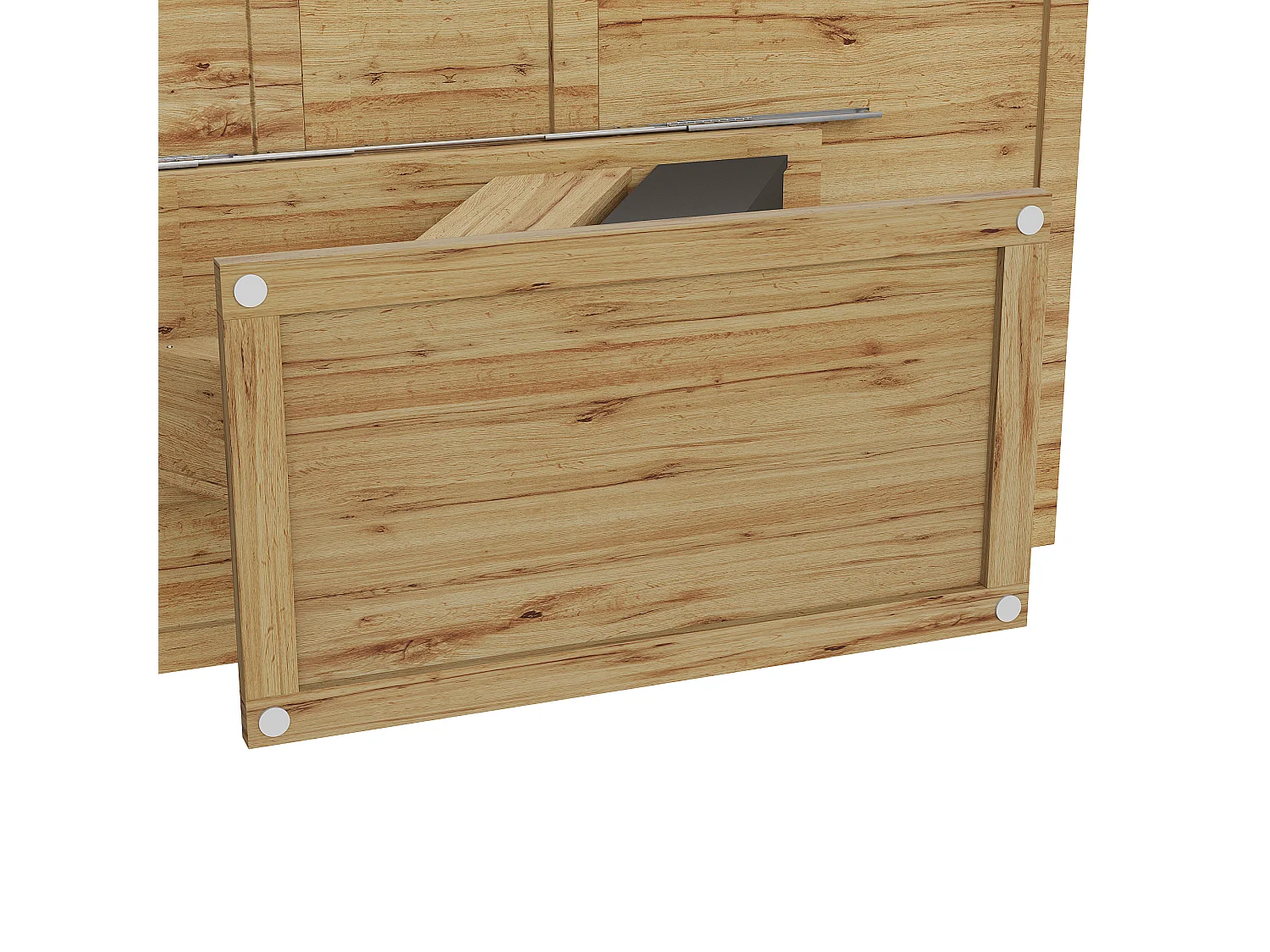 Table à manger extensible 119-158,5 x 80 cm - Pieds en forme de X - Couleur bois et noir