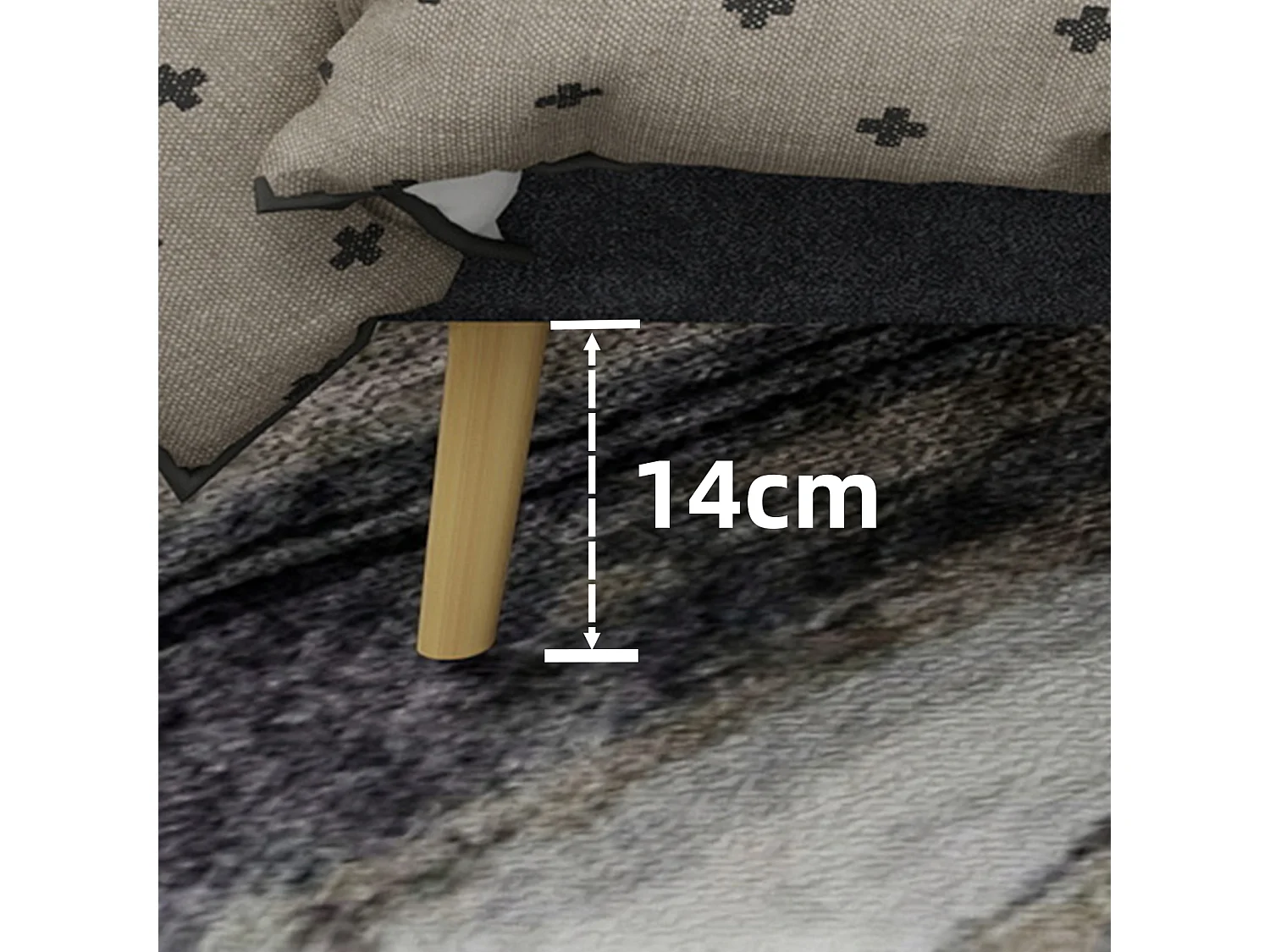 Lit adulte 160x200cm en velours gris - Lit capitonné avec tête de lit, sans matelas