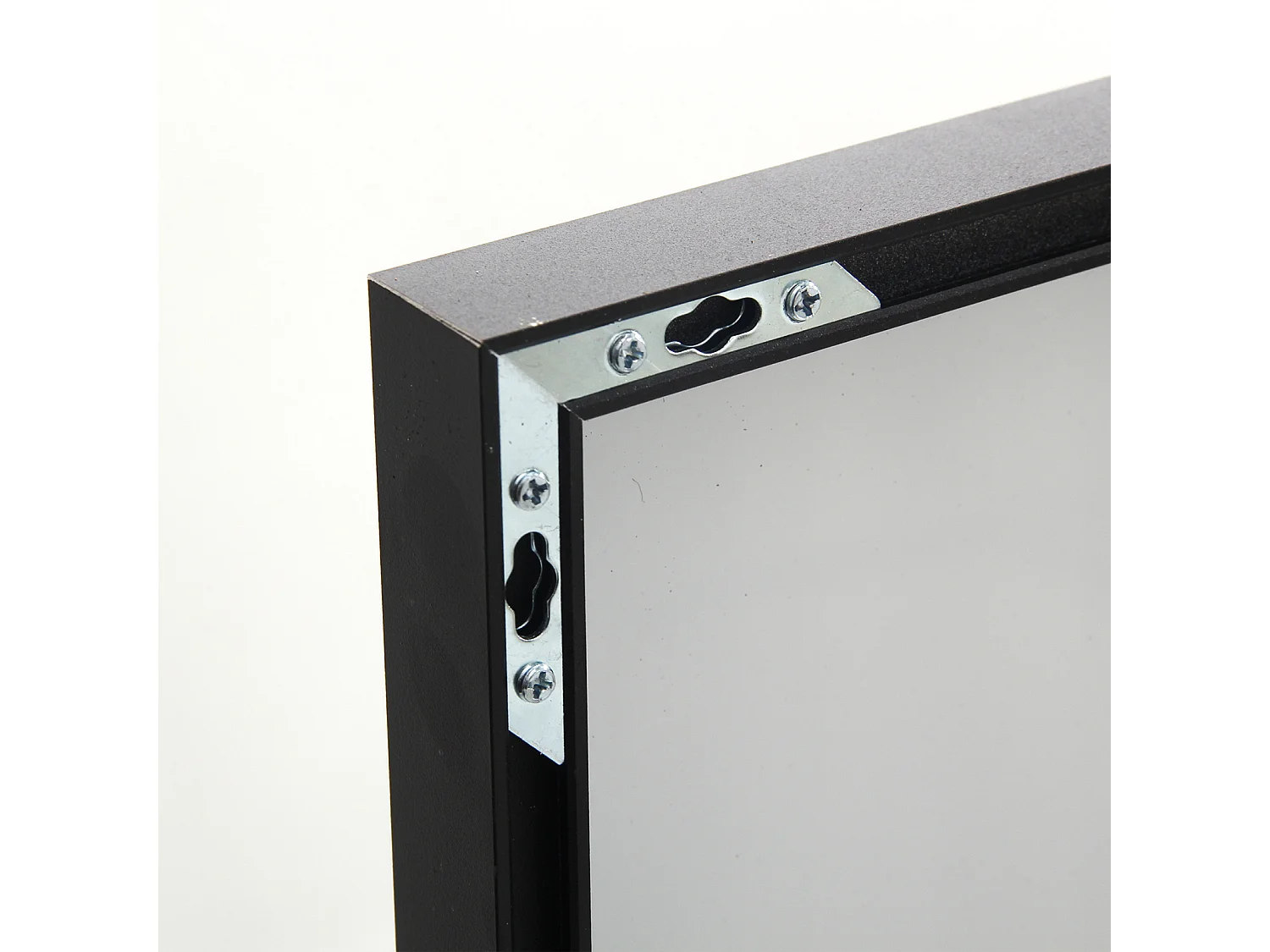 Espejo de pie 140 x 40 cm - espejo de cuerpo entero, marco de aleación de aluminio - espejo de pared - negro