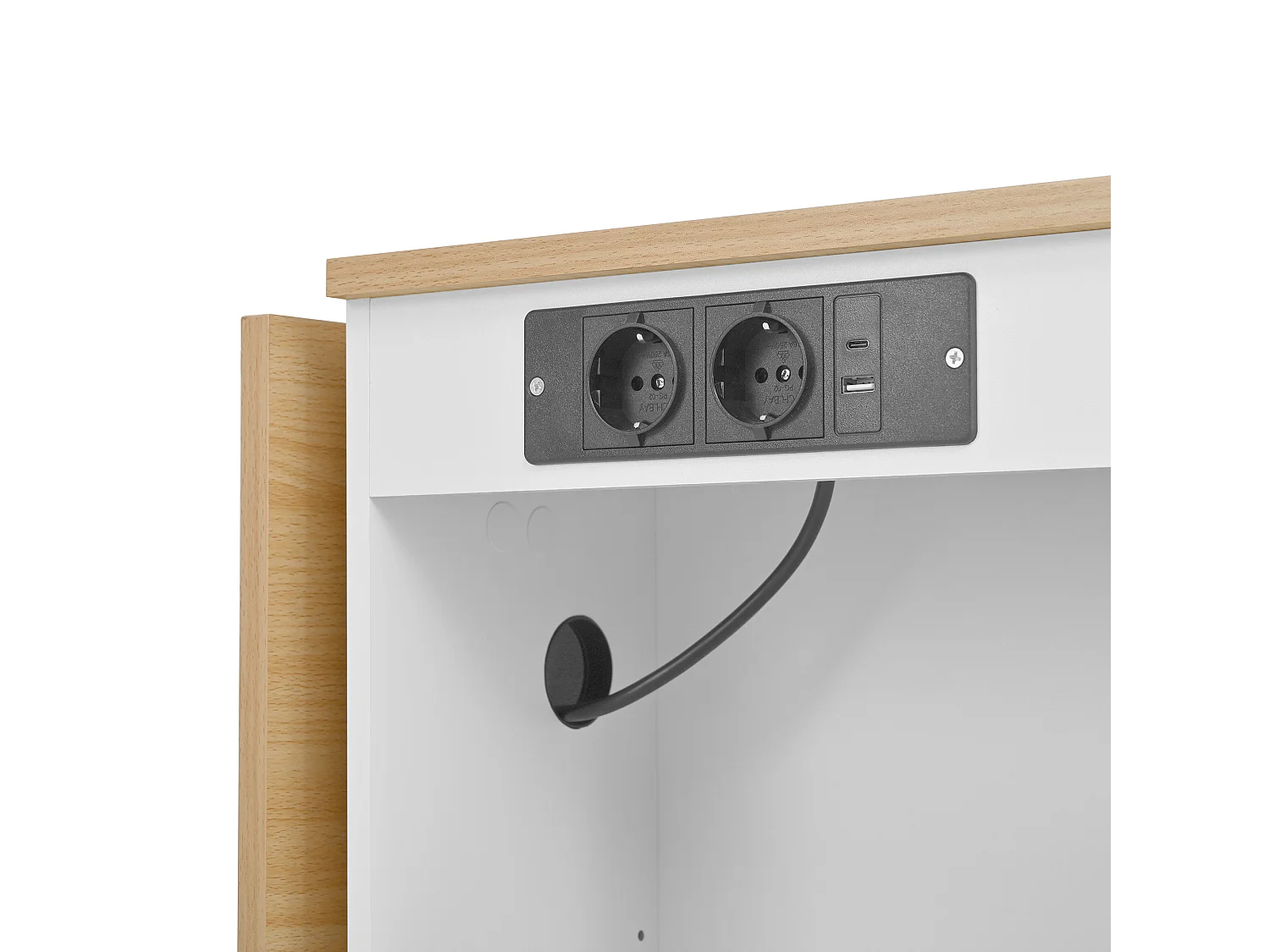 Mobile zentrale Kücheninsel 120x40x91,5cm - ausziehbares Tischblatt - mit Steckdose - multifunktionaler Stauraum - weiß