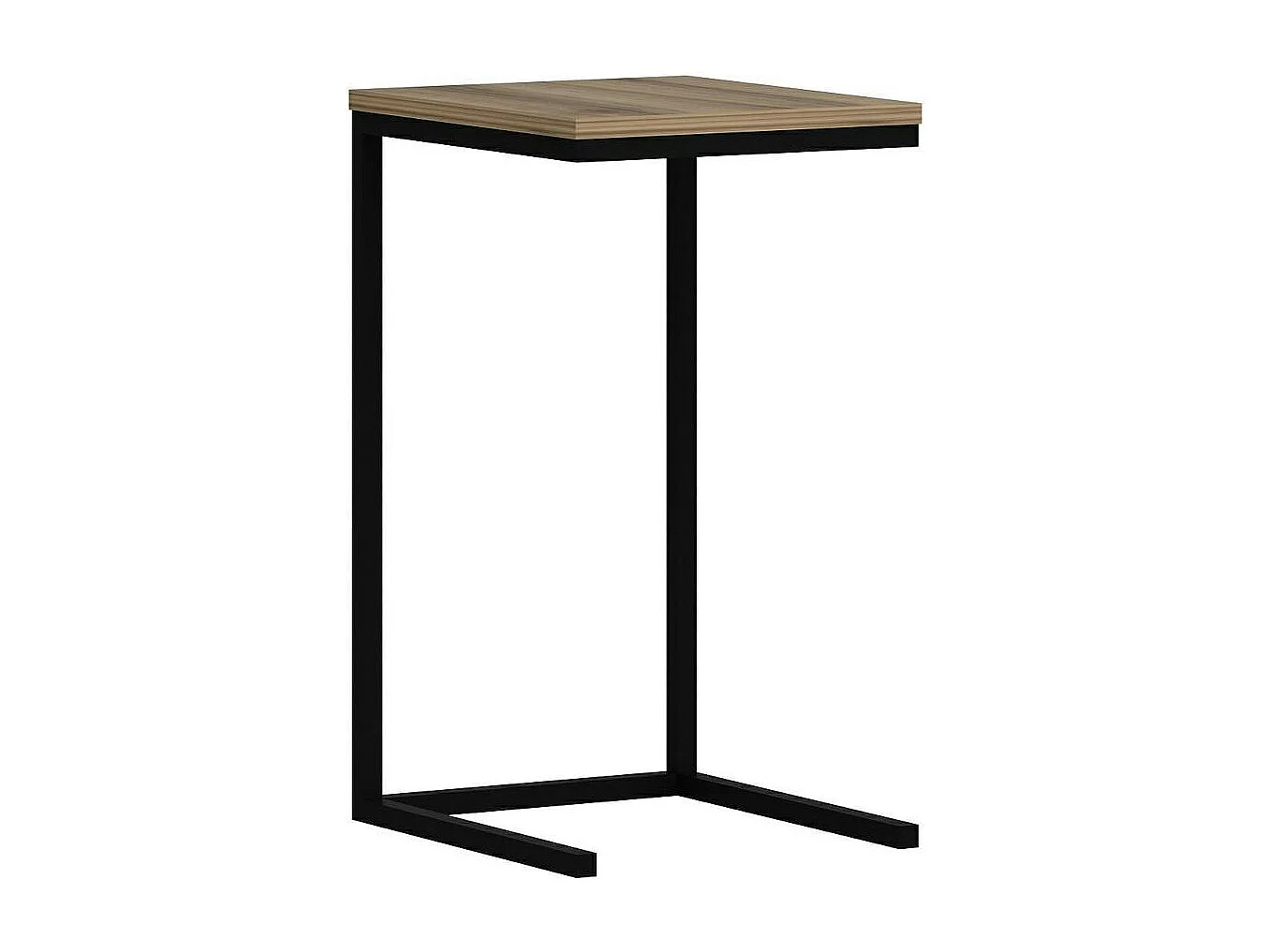 Tablette canapé pour ordinateur décor bois métal JENA