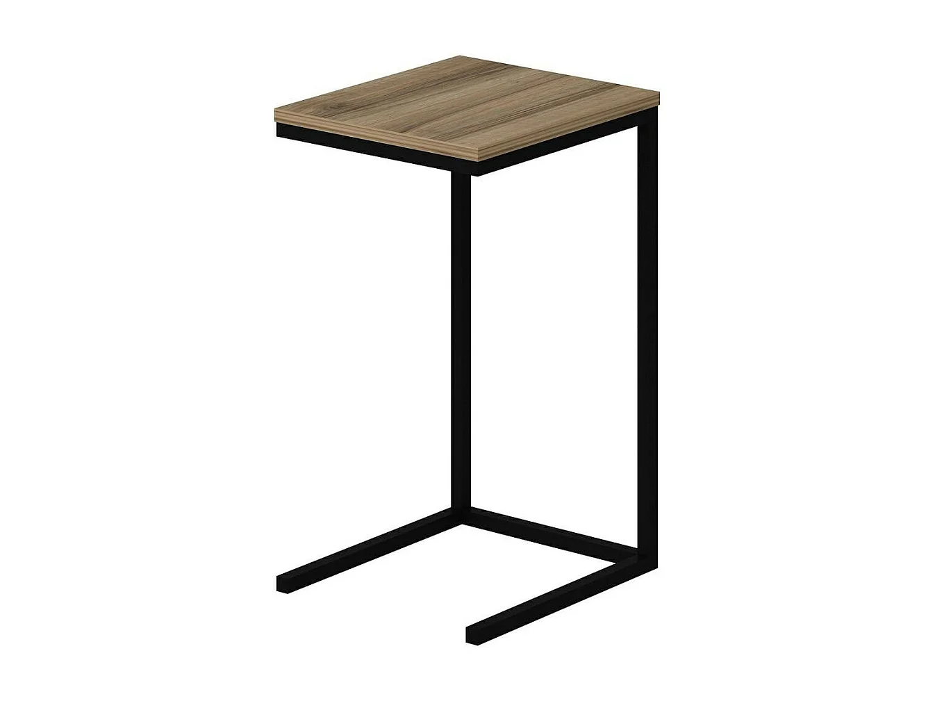 Tablette canapé pour ordinateur décor bois métal JENA