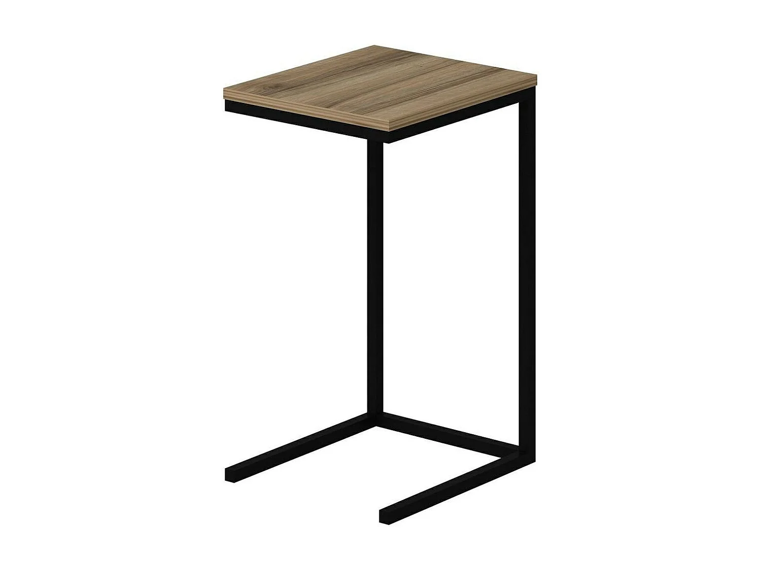 Tablette canapé pour ordinateur décor bois métal JENA