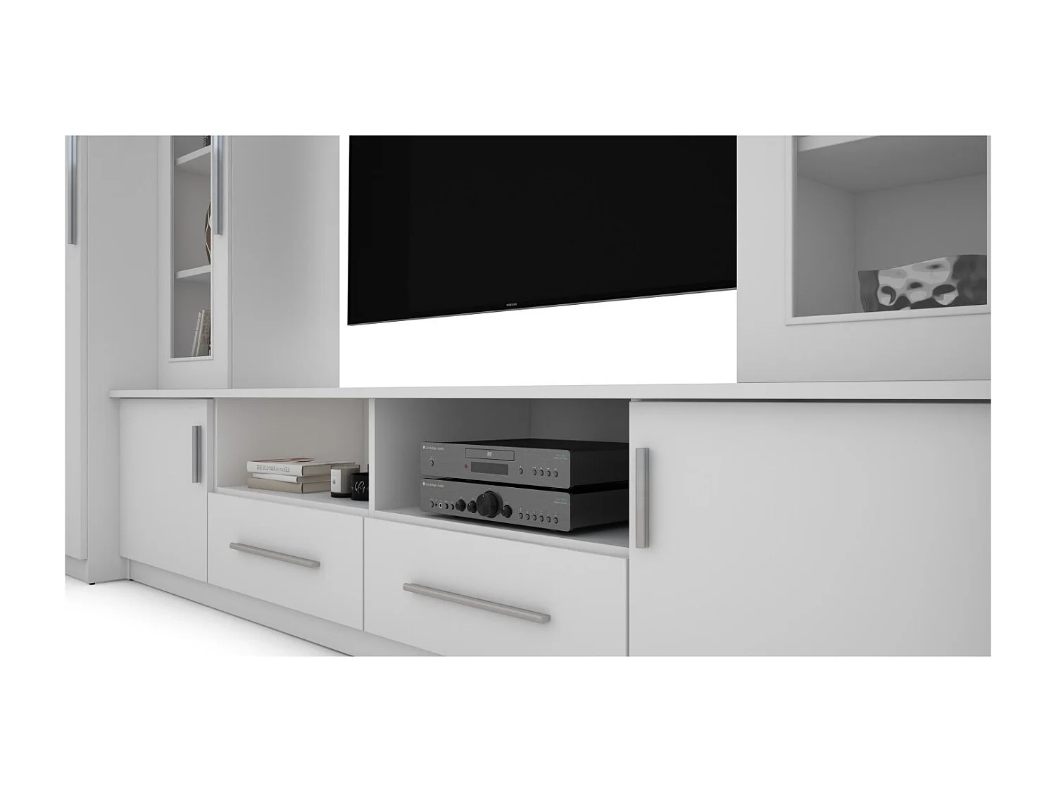 Parete attrezzata con grandi armadi e pensili NEPTUN – Direttamente dal produttore EMEBLAST