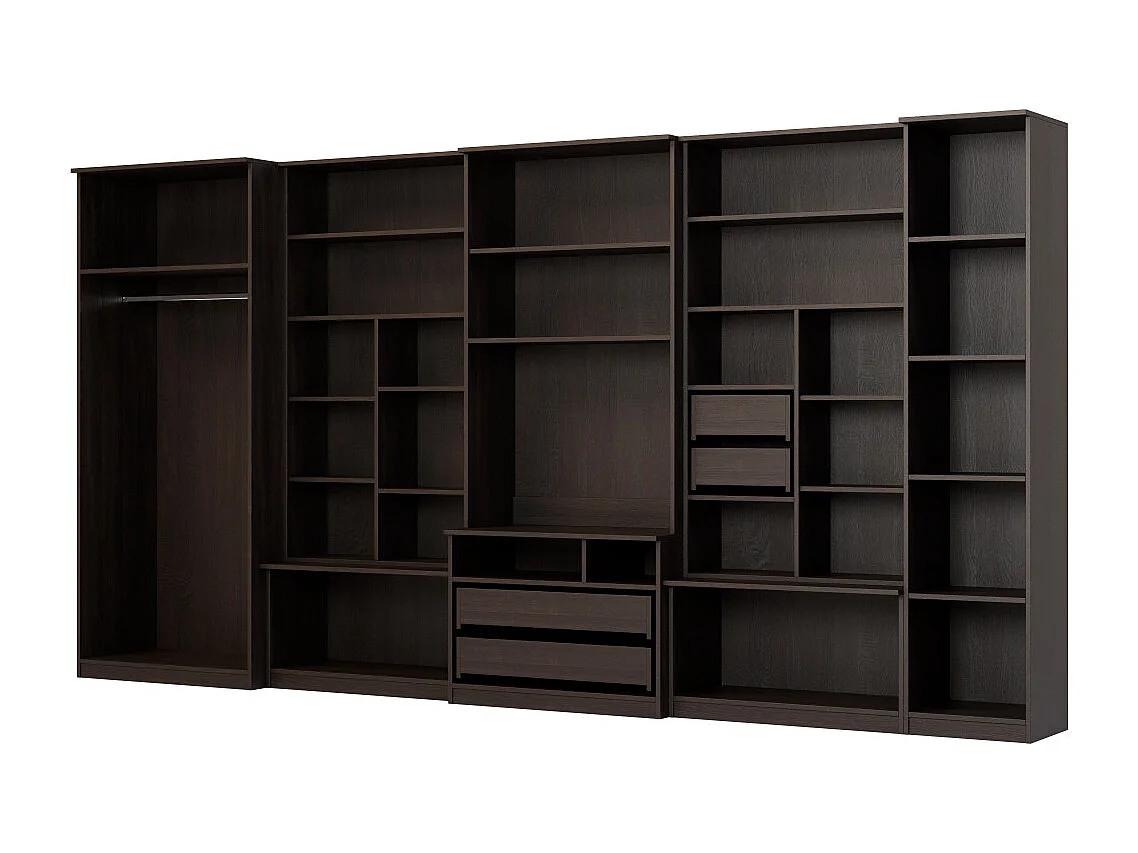 Parete attrezzata con grandi armadi e pensili LENA – Direttamente dal produttore EMEBLAST