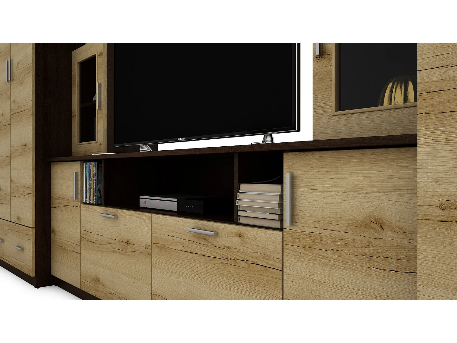 Parete attrezzata con grandi armadi e pensili – Direttamente dal produttore EMEBLAST