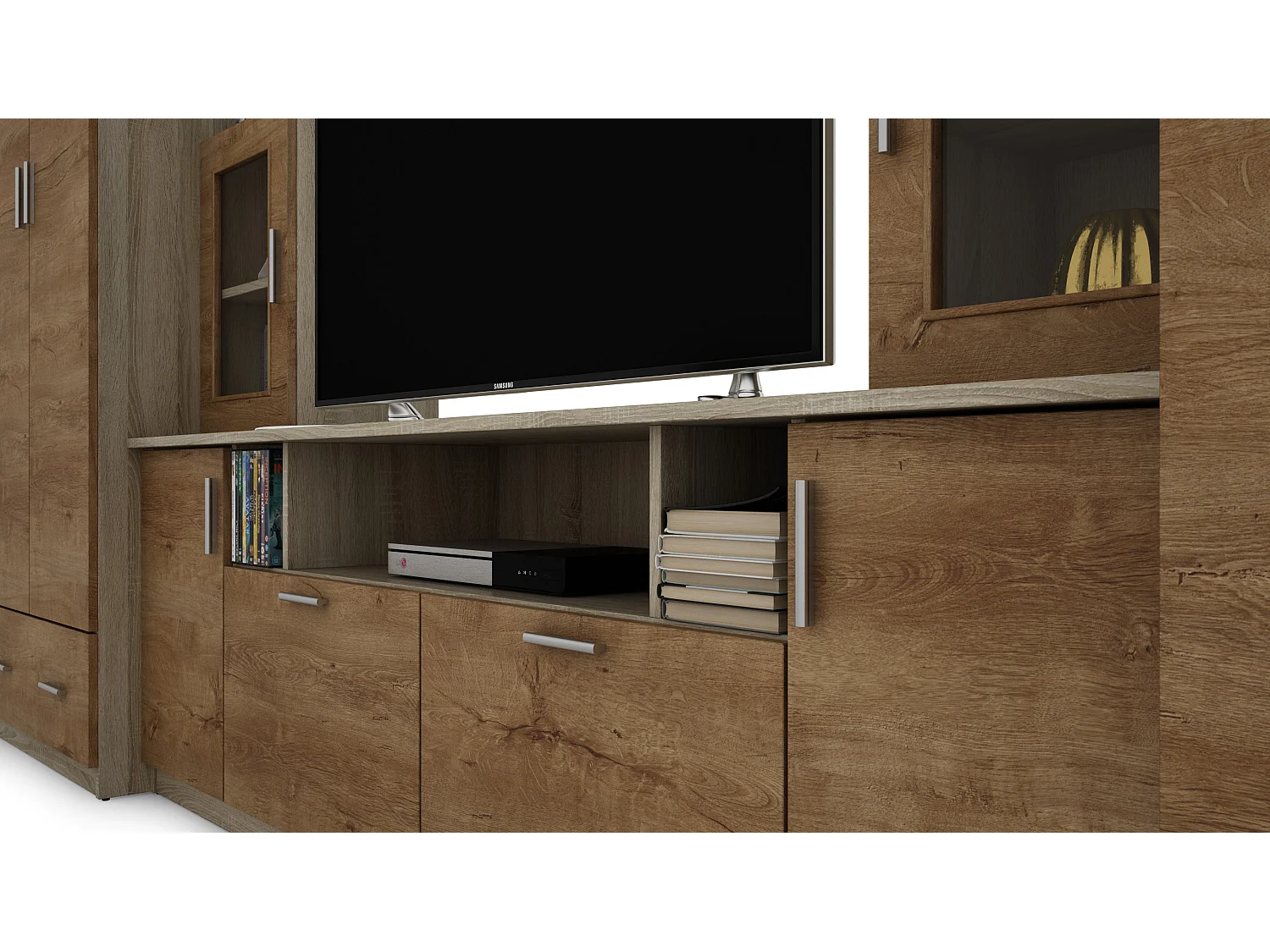 Parete attrezzata con grandi armadi e pensili – Direttamente dal produttore EMEBLAST