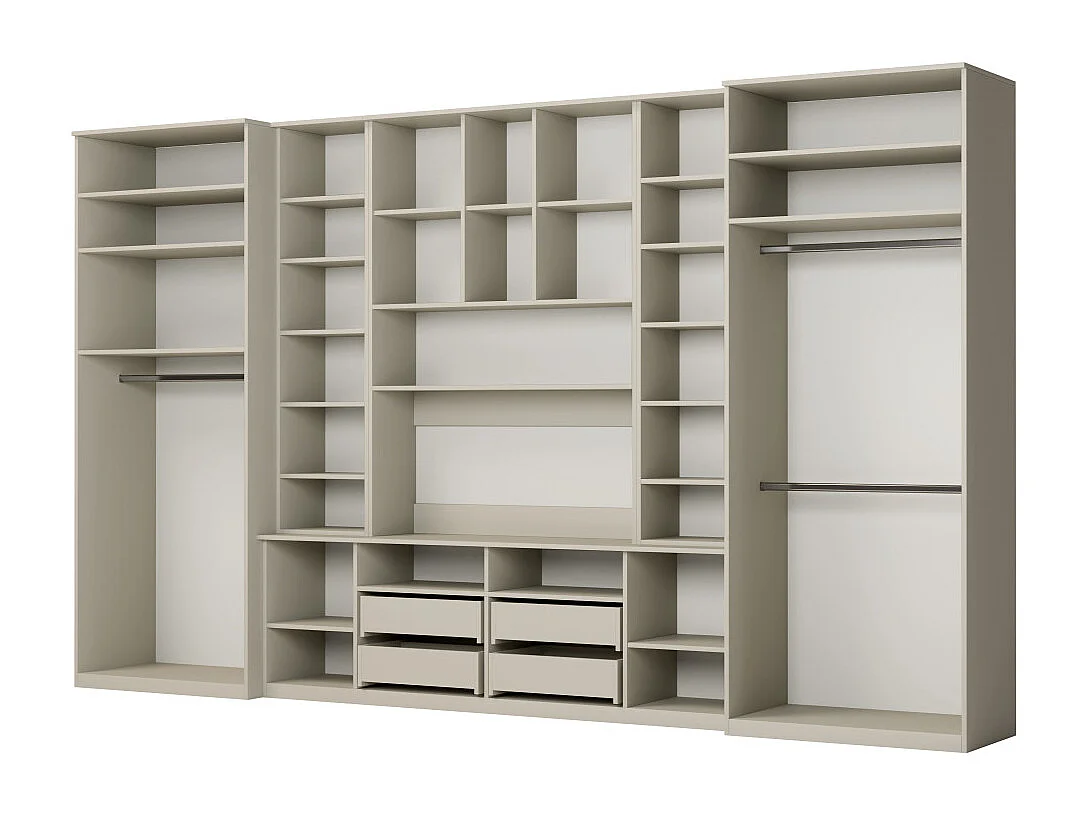 Meuble de séjour complet avec grandes armoires et rangements hauts SAWA – Direct fabricant EMEBLAST