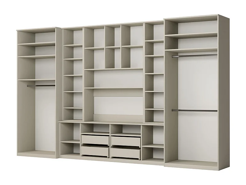 Meuble de séjour complet avec grandes armoires et rangements hauts SAWA – Direct fabricant EMEBLAST