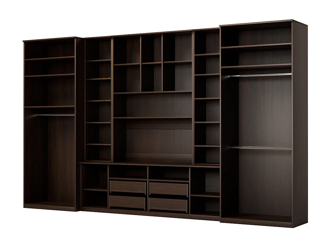 Meuble de séjour complet avec grandes armoires et rangements hauts SAWA – Direct fabricant EMEBLAST