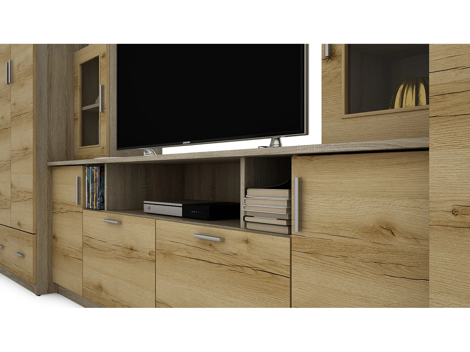 Meuble de séjour complet avec grandes armoires et rangements hauts – Direct fabricant EMEBLAST