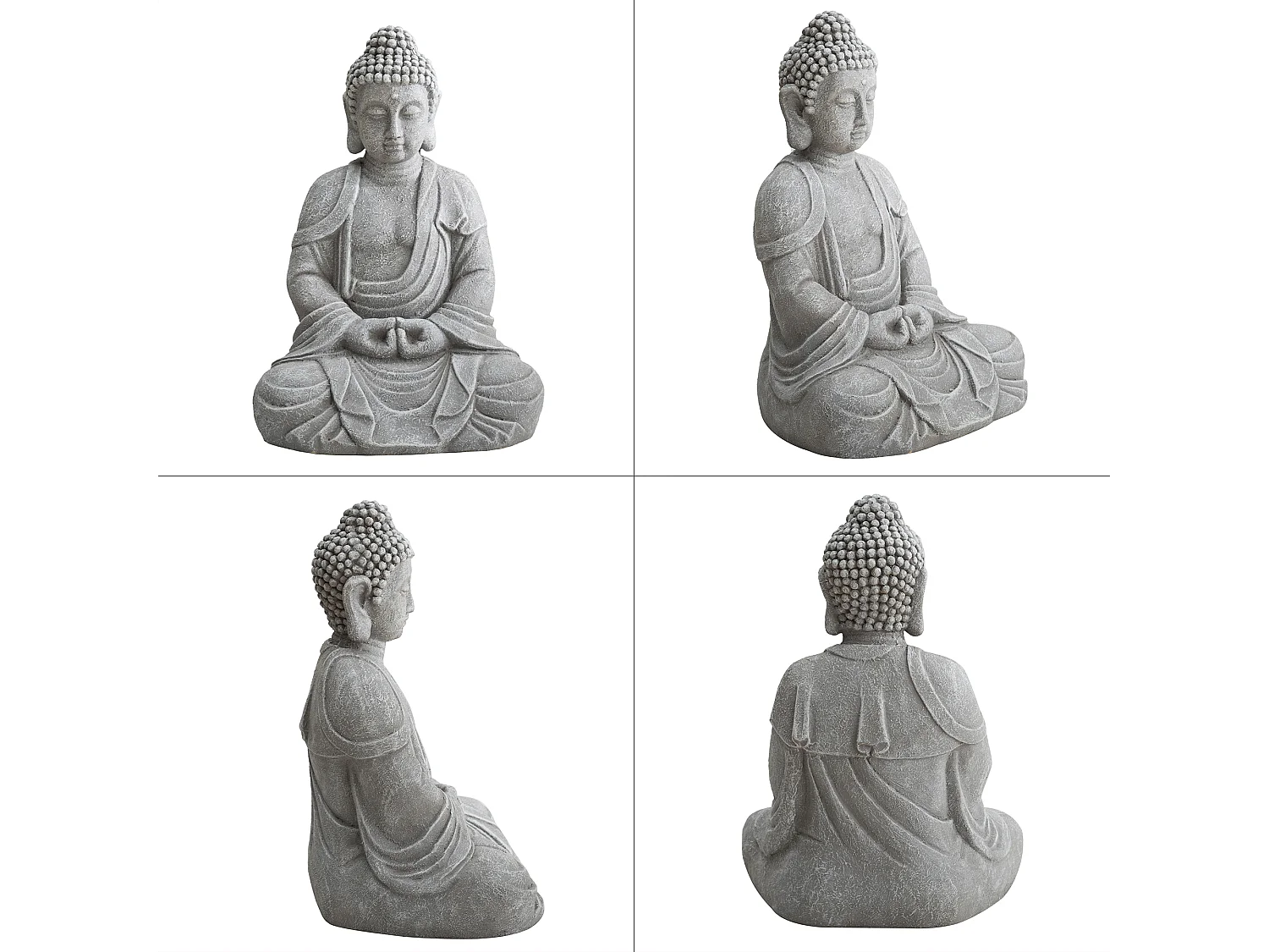 SUNJOY Grande statue de Bouddha décorative pour le jardin