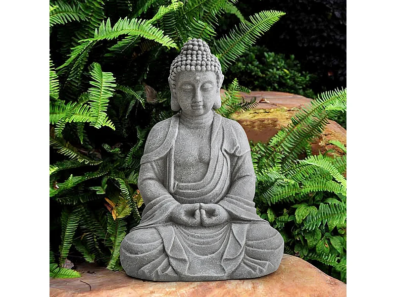 SUNJOY Grande statue de Bouddha décorative pour le jardin