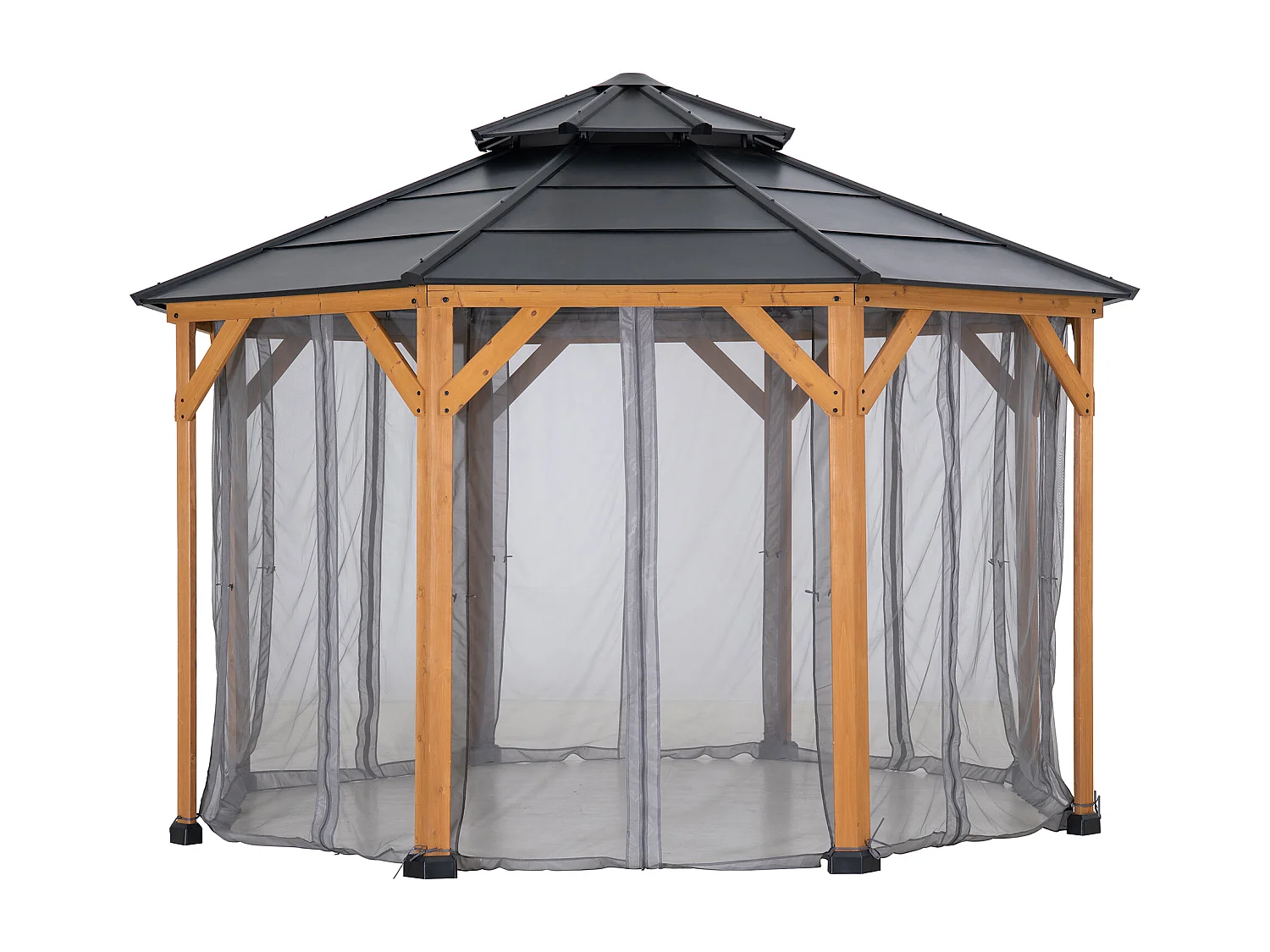 Moustiquaire de remplacement SUNJOY pour tonnelle octogonale de 395 cm x 395 cm