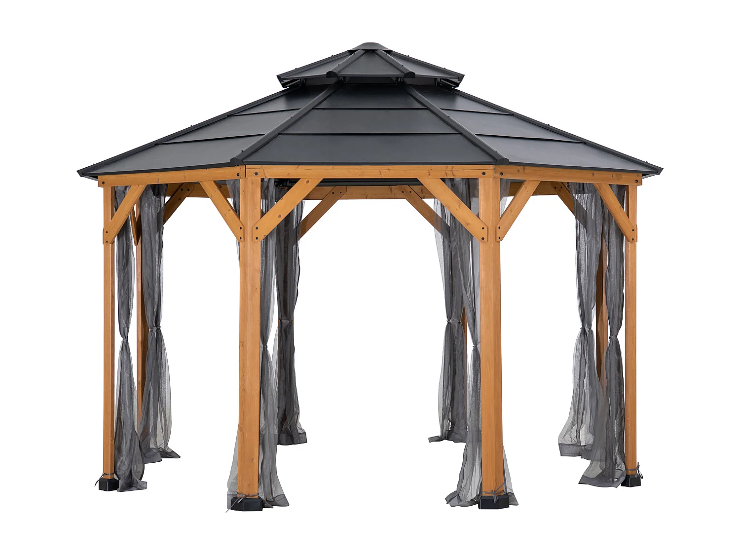 Moustiquaire de remplacement SUNJOY pour tonnelle octogonale de 395 cm x 395 cm