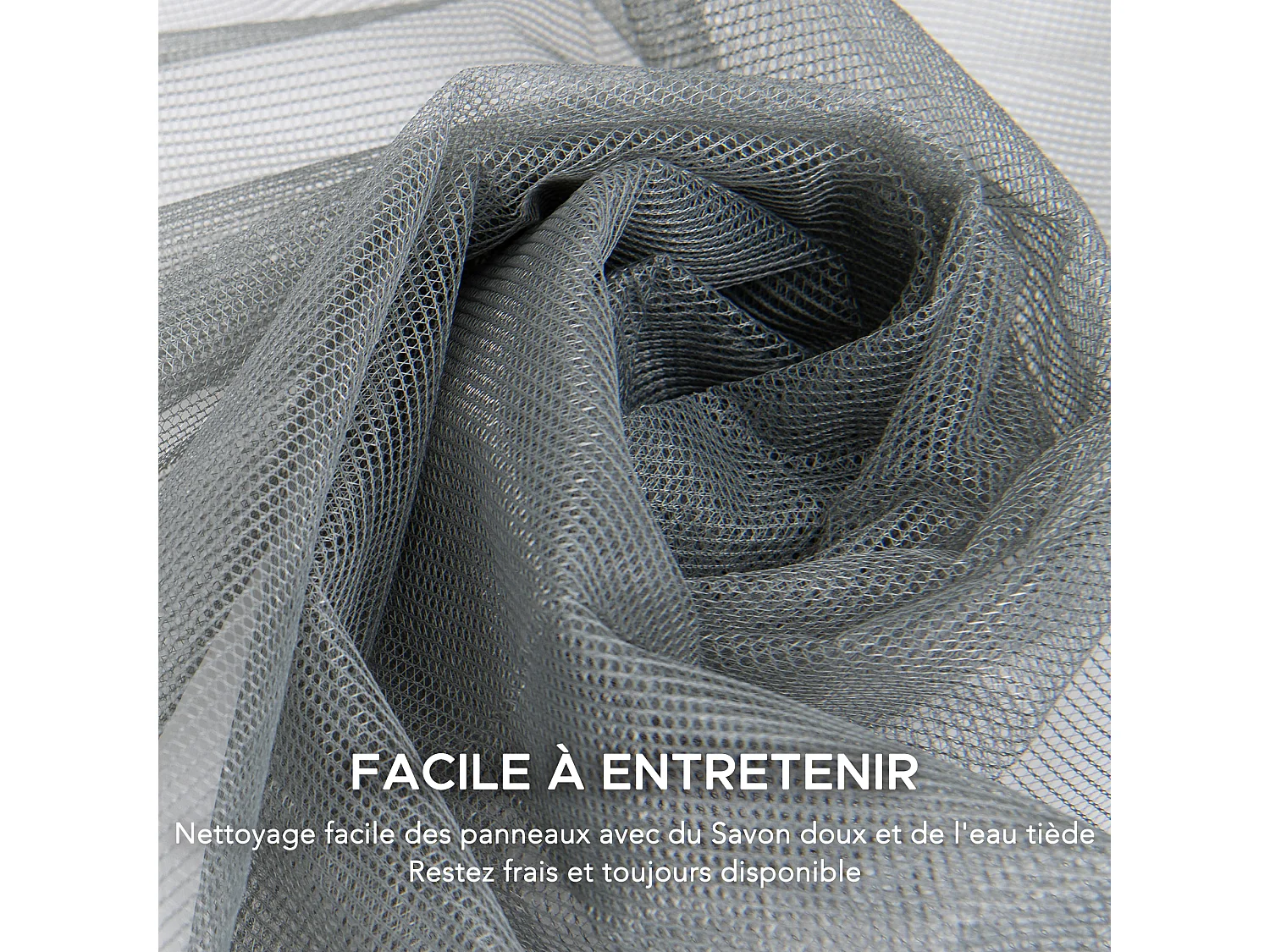 Moustiquaire de remplacement SUNJOY pour tonnelle octogonale de 395 cm x 395 cm