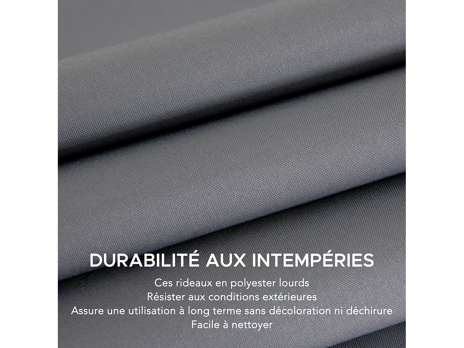 Rideaux de rechange SUNJOY pour tonnelle en acier de 300 cm x 300 cm