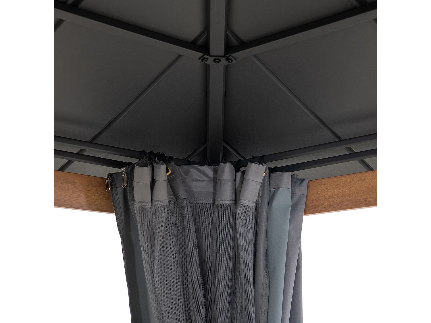 Rideaux de rechange SUNJOY pour tonnelle en acier de 300 cm x 300 cm