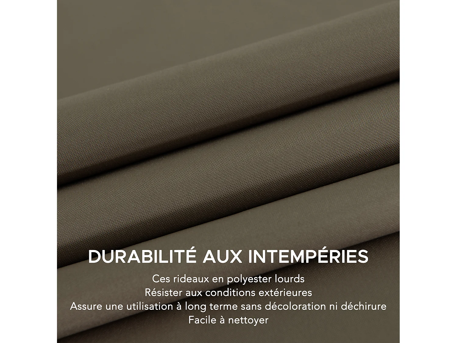 Rideaux de remplacement SUNJOY pour tonnelles à ossature bois de 336 cm x 336 cm