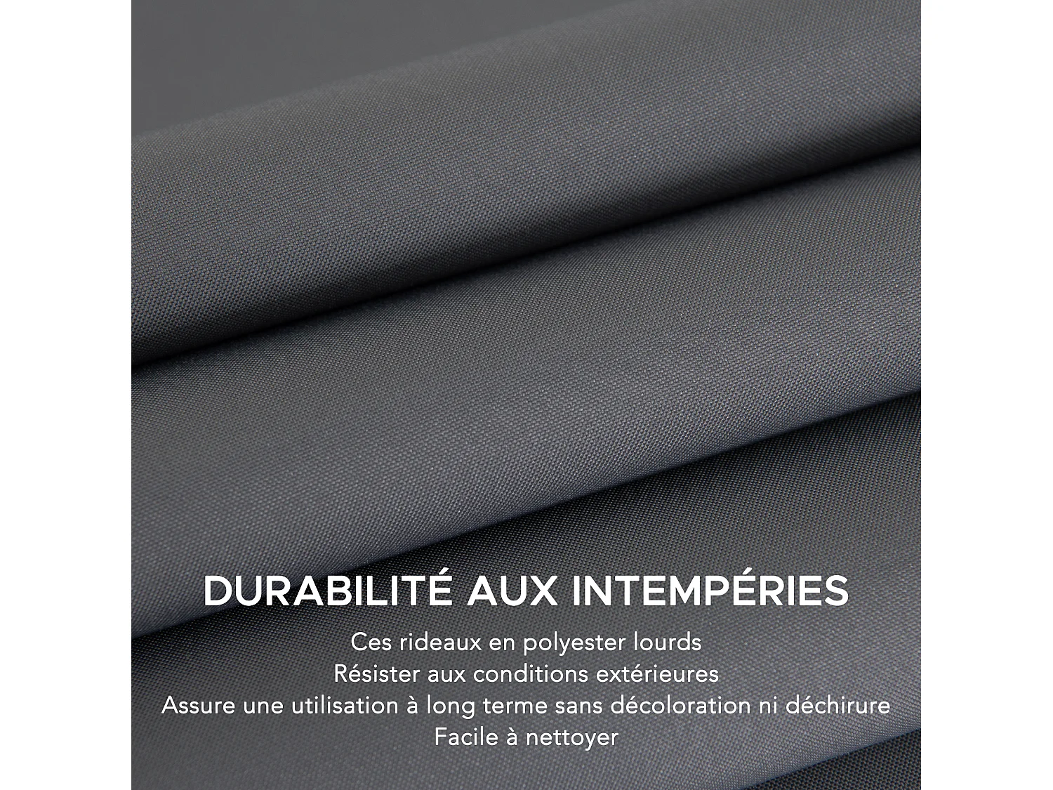 Rideaux de remplacement SUNJOY pour pergola à lames orientables de 406 cm x 306 cm