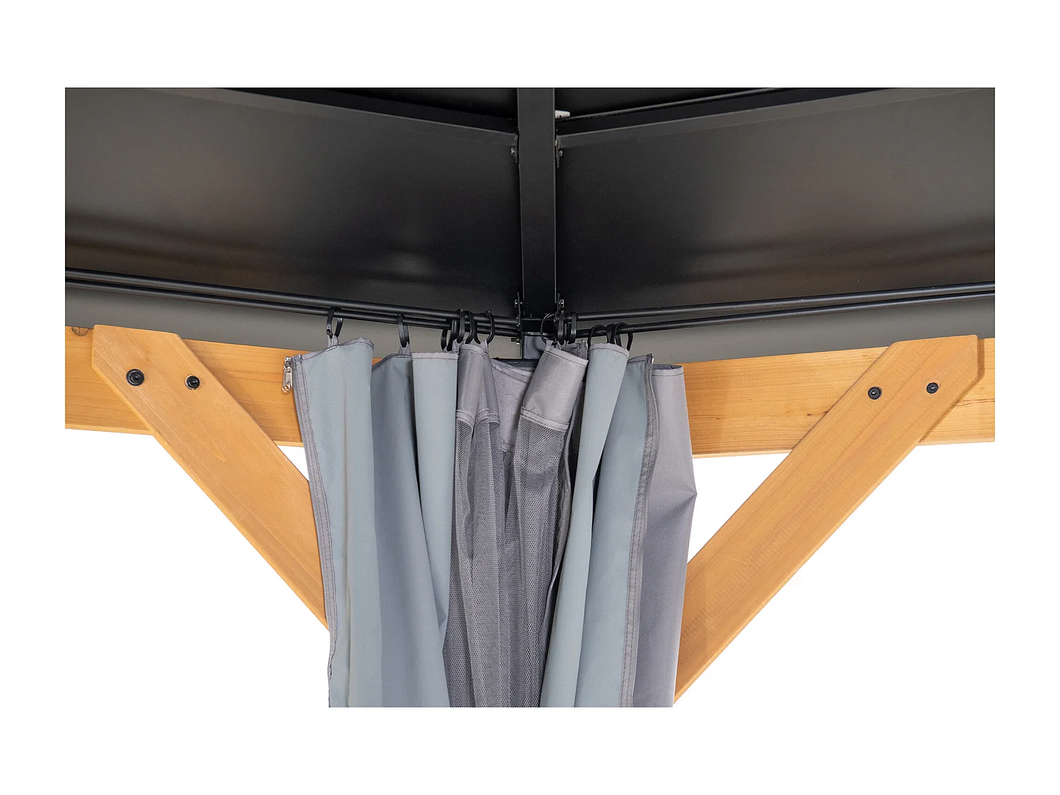 Rideaux de remplacement SUNJOY pour tonnelle octogonale de 395 cm x 395 cm