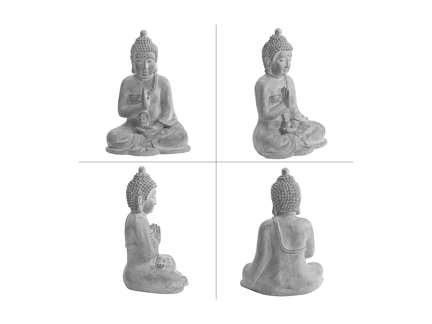 SUNJOY Grande statue de Bouddha décorative pour le jardin