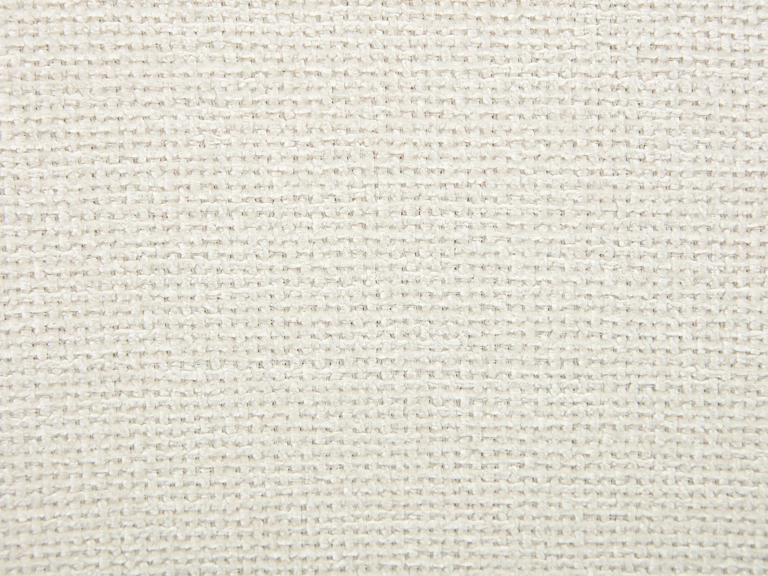 Lot de 6 chaises en tissu texturé et bois d'hévéa naturel foncé - Crème - MARLENI