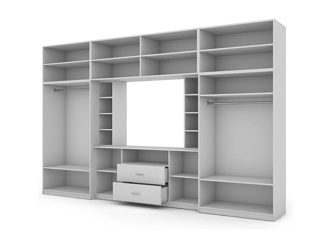 Meuble de séjour complet avec grandes armoires et rangements hauts mur de rangement DAKO – Direct fabricant EMEBLAST