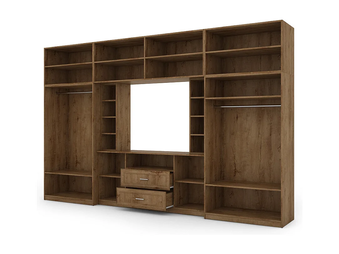 Parete attrezzata con grandi armadi e pensili DAKO – Direttamente dal produttore EMEBLAST