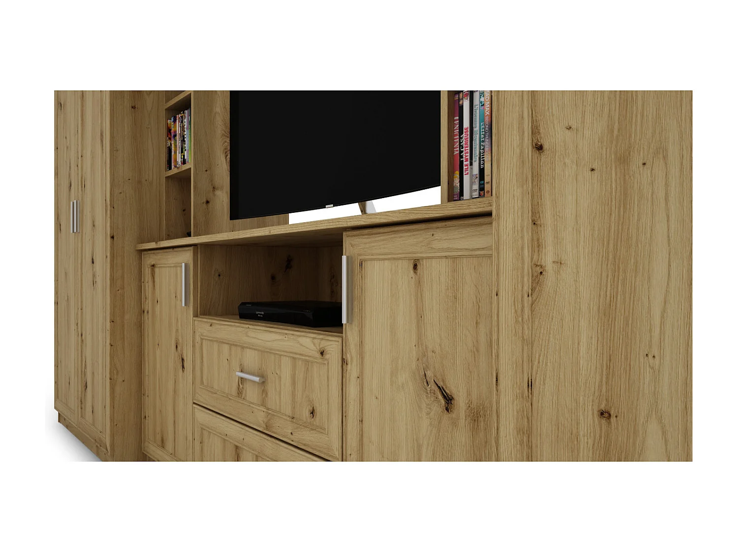 Parete attrezzata con grandi armadi e pensili DAKO – Direttamente dal produttore EMEBLAST