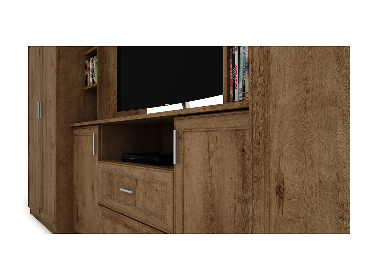 Meuble de séjour complet avec grandes armoires et rangements hauts mur de rangement DAKO – Direct fabricant EMEBLAST