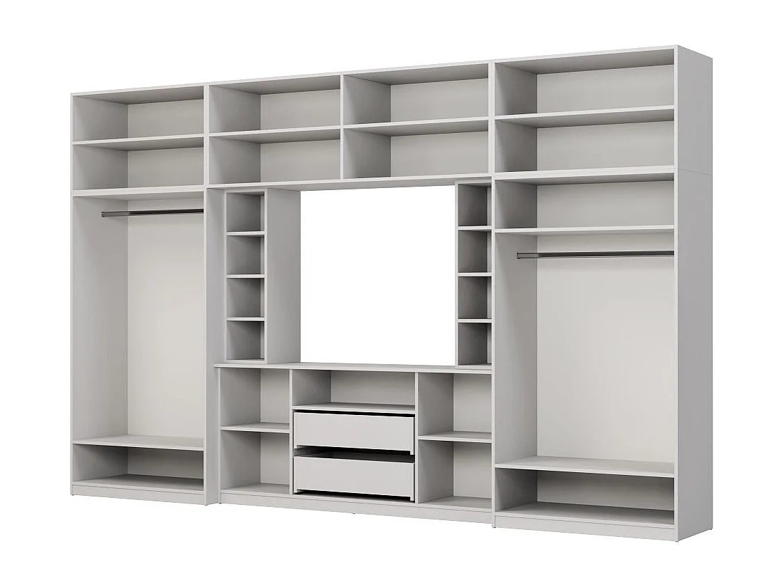 Parete attrezzata con grandi armadi e pensili DAKO – Direttamente dal produttore EMEBLAST