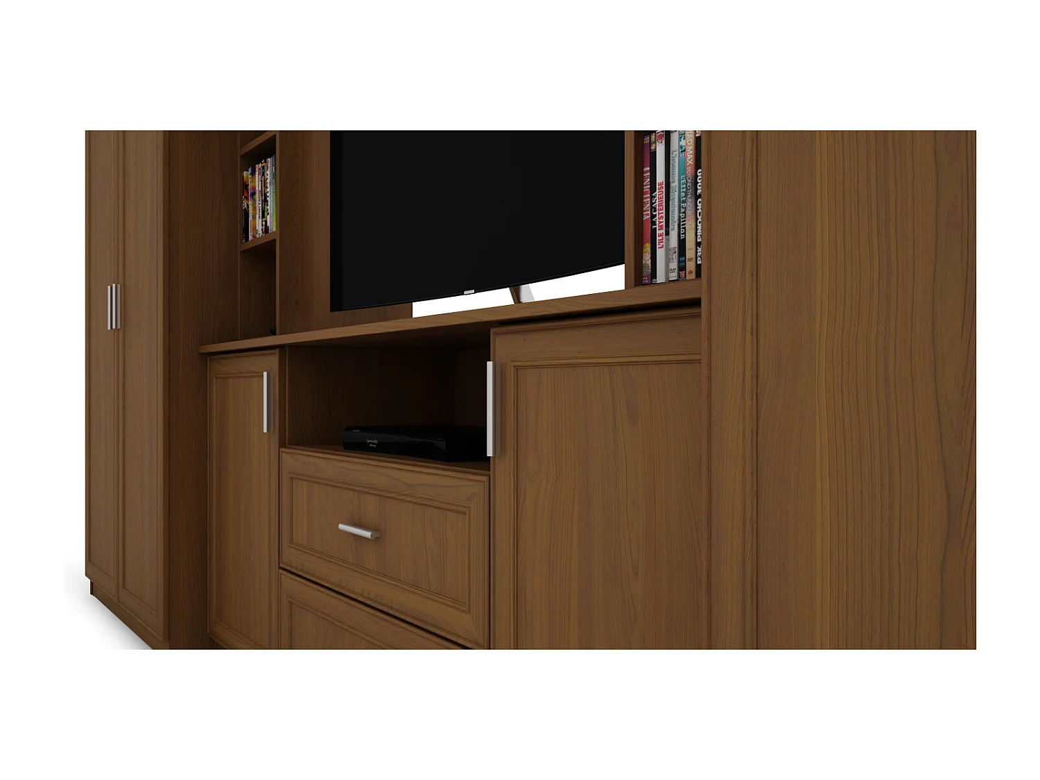 Meuble de séjour complet avec grandes armoires et rangements hauts mur de rangement DAKO – Direct fabricant EMEBLAST